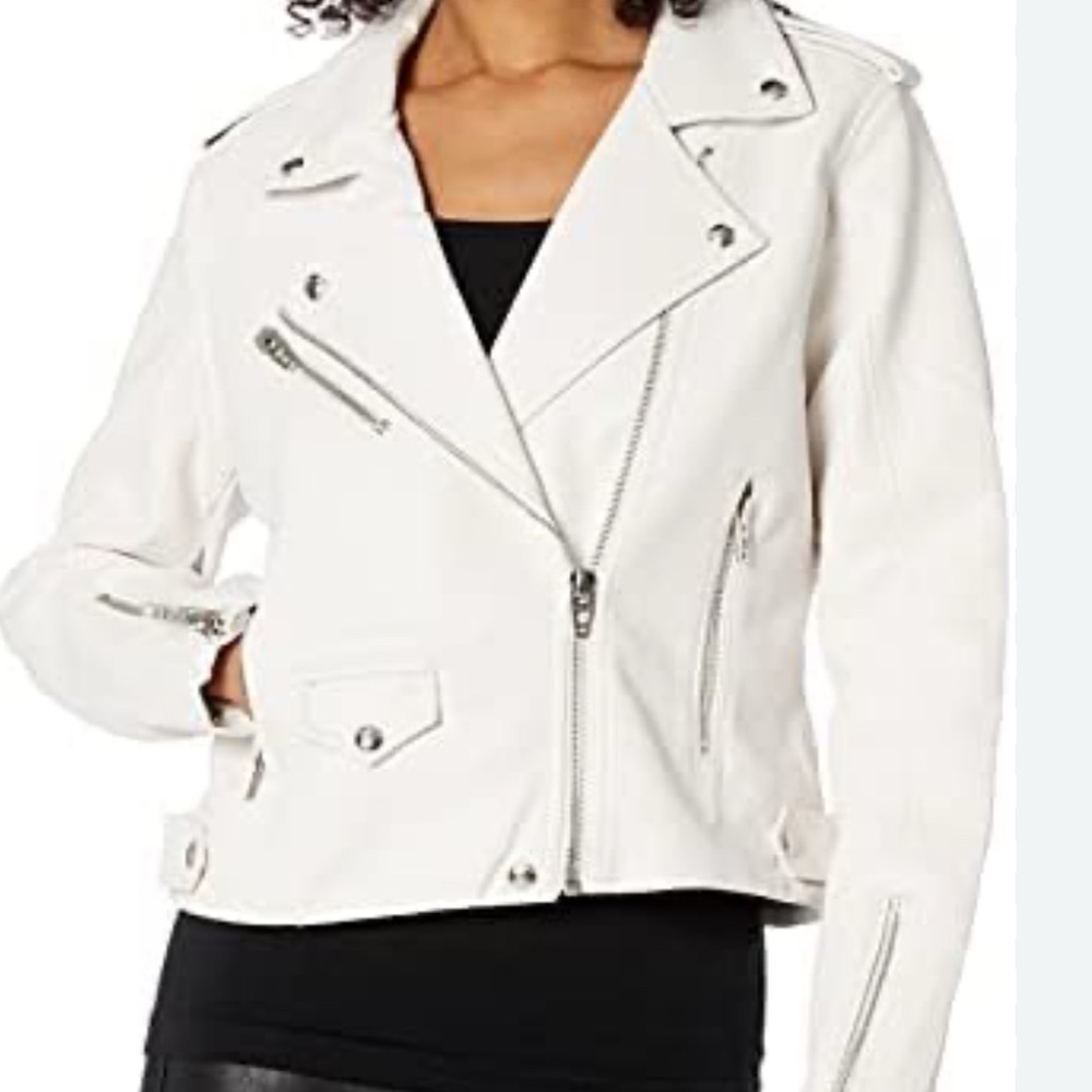 Blanc NYC Leather Moto Jacket